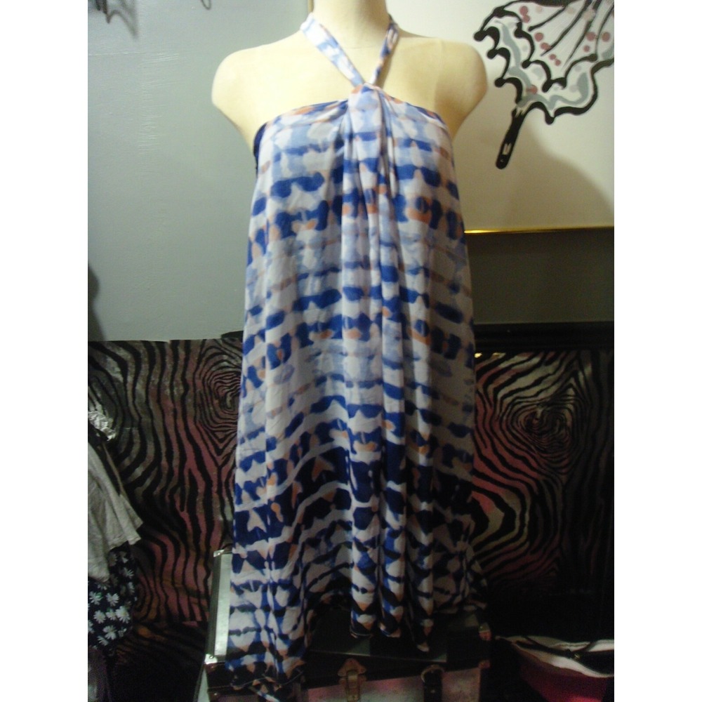 W118 Walter Baker Halter tie tie flowy beautiful dress‎ size Medium